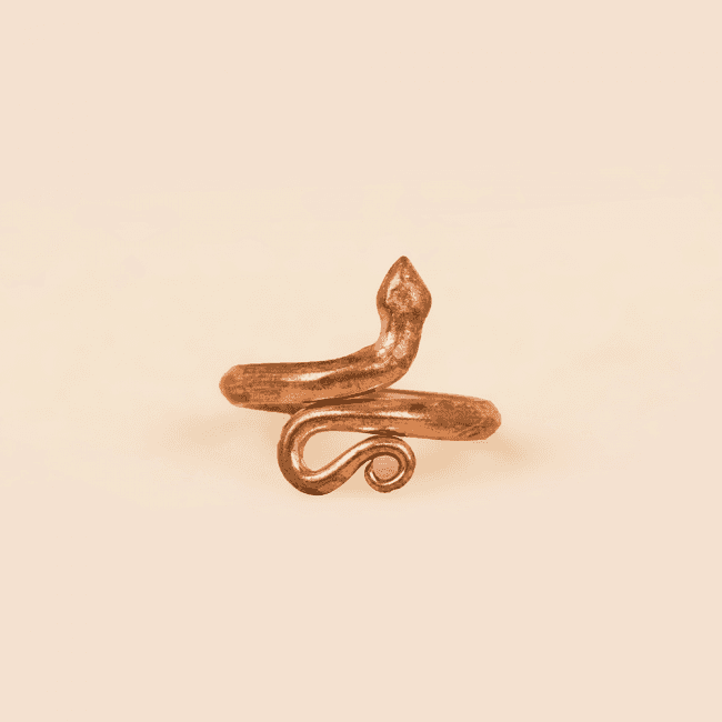 Chiếc nhẫn bằng đồng hình con rắn của Isha (Sadhguru thiết kế)