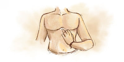 Tro thiêng ở ngực vibhuti